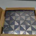 14 Sheets Small Triangle Peel and Stick Backsplash Tile for Kitchen, Self-Adhesive Mosaic Tile, Stick on Bathroom VanitiesFireplace Dcor, Laundry Table (Grey)