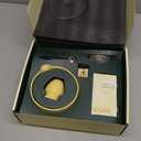 Crafti Matcha Whisk Set | Golden Hour 6-Piece Matcha Kit | Matcha Bowl with Spout, Chasen Bamboo Whisk, Whisk Holder and Whisklet™ Compatible Charms