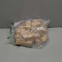 ZOENHOU 60 PCS 1.5 Inch Wooden Blocks, Premium Natural Solid Wood Cube Unfinished Wooden Block Set for Painting Decorating Making Crafting DIY