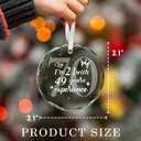 2 x 70th Birthday Ornament for Women, Cool Present for 70-Year-Old Female, Unique Happy 70th Birthday Decoration, 70 th Party Decoration Keepsake Gift