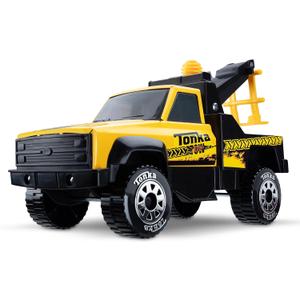 Tonka Steel Classics, Tow Truck - Made with Steel & Sturdy Plastic, Yellow Toy Construction Truck, Boys and Girls, Kids, Toddlers, Ages 3+