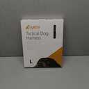Auroth Tactical Harness for Large Dogs No Pull Adjustable Pet Harness Reflective K9 Working Training Easy Control Pet Vest Military Service Dog Harnesses Black L 2 Pack