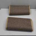 Kitchen Mat Set of 2 PCS, Cushioned Non Slip Rugs for Kitchen Floor, Absorbent Runner Comfort Standing Mats Washable for Kitchen, Office, Home (Brown, 17.3"x47"+17.3"x30")