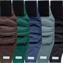 Paw Legend Washable Dogs Diapers Male Dog Belly Bands for Male Dogs Diapers Reusable Puppy & Doggie Diapers Male (5 Pack, Medium) (Dark color)