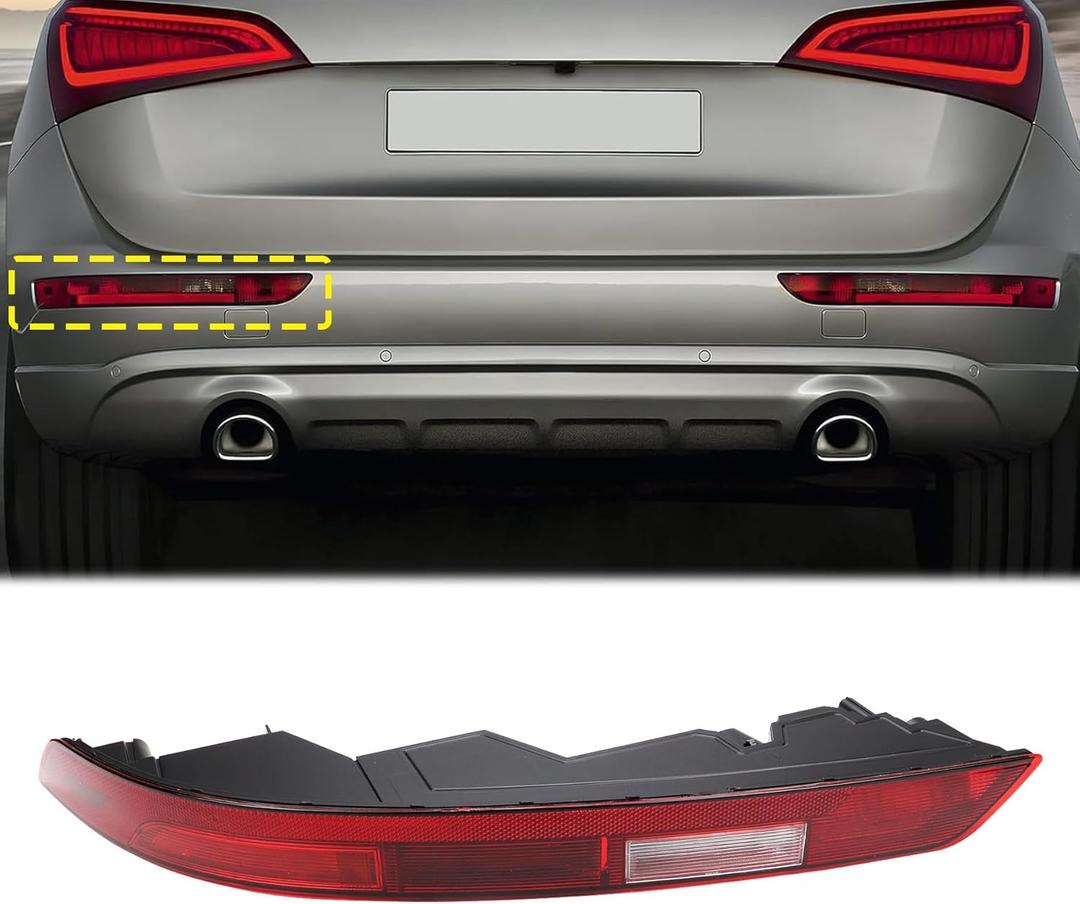 USTAR Rear Bumper Tail Light Compatible with Audi Q5 2018 2019 2020 2021 Rear Bump Brake Light 80A945069A Left Driver Side