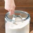 Anchor Hocking 2.5 Gallon Montana Glass Jar with Airtight Lid (2 piece, brushed silver metal, dishwasher safe)