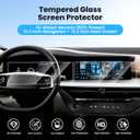 Canvcle 2PCS Screen Protector for 2025 2026 Nissan Murano 12.3 Inch Navigation + 12.3 Inch Dash Screen, Tempered Glass Touchscreen Protector Navigation Screen Cover Protective Film