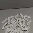 Window Latch Locks Window Parts and Hardware Window Tilt Latch Plastic Construction, Spring Loaded, 2 Inch Hole Center Spacing Sliding Lock Replacement (White, 40 Pieces)