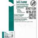PDI See Clear Lens Cleaning Wipes, Non-Streaking & Anti-Static for Glasses, Eyeglasses, Loupes & Safety Eyewear, 1 Box of 100 Individually Wrapped Packets, Large 6" x 5"