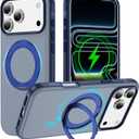 Magnetic Stand for iPhone 17 Pro Max Case Compatible with MagSafe with Kickstand Shockproof Drop Protection Case for iPhone 17 Pro Max Phone Case ﻿ (Sky Blue, iPhone 17 Pro Max)