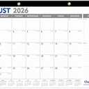 OuMuaMua Large Desk Calendar 2026-2027, Jun 2026-Dec 2027, Jumbo 20" x 30", 30"x20"
