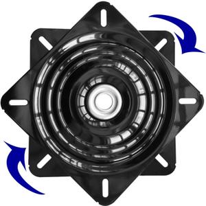 10Inch Bar Stool Swivel Plate Heavy Duty, Chair Swivel Base with Solid Ring of Ball Bearings, 600lbs Capacity Replacement Swivel Seat Parts Lazy Susan Hardware for Barstools Recliner Chair Boat