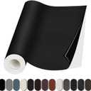 Leather Repair Patch, 35X79 Inch Self Adhesive Leather Repair, Large Vinyl Patch Tape for Couches, Furniture, Car Seats, Cabinets, Wall, Handbags Black, 35X79 Inch