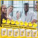 Yookeer 30 Sets Mental Health Gifts Funny Resin Duck Glow in The Dark Resin Duck with Your Present Is Inside Box, Naughty Office Gag Gifts for Coworker Adult Friend Women Men Employee (Yellow)