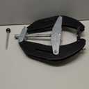 Pipe Clamp, 5 to 12 in, Steel Pipe Alignment Tool with Lightweight Design, High Strength Ultra Clamp with Quick Acting Screws, Strong Hand Tools,Black