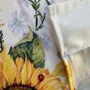 2 Pack Vibrant Sunflower Window Valance for Bedroom Living Room, Yellow Sun Flower Curtains Valanes for Windows, 3" Rod Pocket Window Treatment for Animal Summer Home Decor, 54 x 18 Inch, 2 Panel