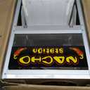 Nacho Machine Food Warmer - Steel Countertop Display Case and Merchandiser for Tortilla Chips, Peanuts, and Popcorn by Great Northern Popcorn (Silver)