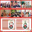 XunYee 12 Pcs Christmas Keychain Bulk with Thank You Cards Christmas Party Favor Stocking Stuffers Bulk Classroom Gift