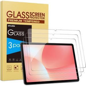 SPARIN 3 Pack Screen Protector for Samsung Galaxy Tab S11 / S10 Lite / S10 FE / S9 FE 5G (11& 10.9 Tablet), Tempered Glass, Case Friendly Accessories, S Pen Compatible, Anti-Scratch