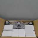 3-Light Bathroom Light Fixtures, 17.23" Black Modern Vanity Lights with Clear Glass Shade, Bathroom Wall Lamp for Mirror Kitchen Living Room Hallway Cabinet Porch