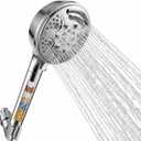 9-Mode Shower Head with Handheld Filtered Shower Head with Handheld High Pressure Shower Heads with Power Wash with 59" Stainless Steel Hose and Bracket for Bathroom, Gym, Hotel