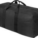 Vorspack Extra Large Duffle Bag for Travel - 200L Duffel Bag for Men Gear Bag for Storage Foldable Weekender Bag for Overnight Camping - Black