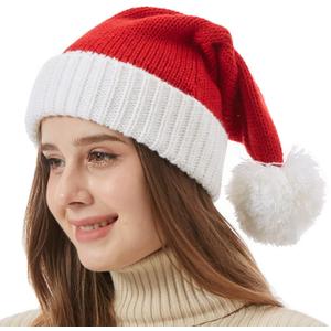 Moon Kitty Christmas Elf Hat Upgraded Christmas Hat Adults Elf Beanie Party Hat for Holiday,New Years and Christmas (Red)