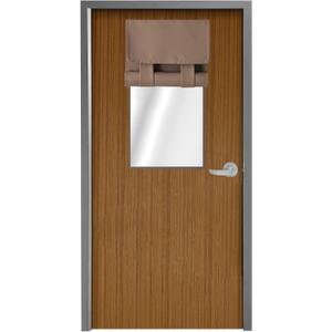 WdFour Side Door Curtains for Door Window, Room Darkening Solid Color Door Window Covering for Glass Door, Front Door Sidelight Curtain Tie up Shade 18W x 42L Inches, 1 Panel, Mocha. (18"W x 42"L (Pack of 1), Mocha)