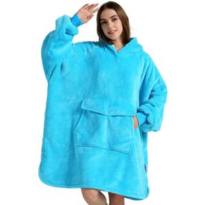 Krifey Wearable Blanket Hoodie, Oversized Sherpa Fleece Sweatshirt with Giant Pocket, Birthday Gifts for Women, Mom, Sister