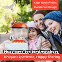 Hummingbird Feeder Helmet | Hands-Free Outdoor Bird Feeder | 4 Spill-Resistant Ports | Adjustable Headband | Lightweight & Durable PVC, 2 in 1