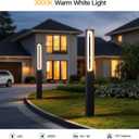 MVBT Path Light Wired, AC100-240V 71" Outdoor Pathway Lights, Waterproof 3000K Bollard Lights, Walkway Driveway Pole Lamp Bright LED Landscape Lighting for Outside Patio Sidewalk Garden Yard Lawn