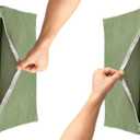 JACOJE Pillow Covers Sets of 1/2 Cotton Pillowcase with Invisible Zipper Pillowcases Extra Large Cushion Covers Soft Pillow Cover Decorative for Pillows Sofa Couch(#10,2pcs 50x50cm(20x20in))