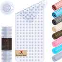 Bathtub Mat Non Slip Bath mat Extra Long 39x15.5 inch, Tub Mat Suction Cups and Drain Holes, Shower Mat Non Slip Anti Slip, Machine Washable, Bath Mat for Inside Shower, Clear