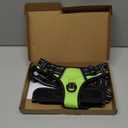 PHOEPET No Pull Dog Harness Medium Reflective Front Clip Puppy Vest with Handle,Adjustable 2 Metal Leash Attachment Hooks(M, Green)