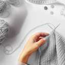 Three Strand Sock Yarn for Crochet and Knitting Lightweight Striped Thread for DIY Crafts Scarves Shawls Handwork 1 Pcs(Containing Smoke Green)