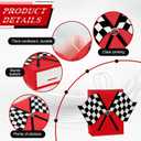 2 x Kuabiz 25 Set Race Car Gift Bags Race Car Party Favors Bag with Handles Checkered Racing Flag Stickers Racing Treat Goodie Candy Bags for Birthday Party Supplies