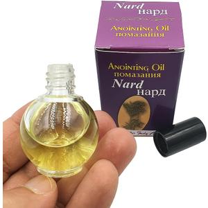 Zuluf Nard Magdalena Anointing Oil Bottle Authentic Fragrance from Jerusalem | Israel Blessing Holy Anointing Oil Nardo from Holy Land for Prayer and Healing 10ml (.34 fl. oz.) NPER022
