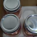 Amzcku 16 oz Rose Pink Mason Jars with Lids, 6 Pack Regular Mouth Quart Canning Jar, Safe For Storage, Canning, Pickling, Preserving, Fermenting, DIY Crafts & Decor