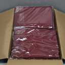 12 Pack Round Tablecloth 90 Inch - Burgundy Polyester TableCloth for Round Table, Premium Burgundy Tableclothes Washable Fabric Table Cover for Wedding Party Banquet Restaurant Reception Dining