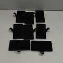 EBANKU Christmas Stocking Holder, 8 Packs Mantel Stocking Hangers Fireplace Stocking Holders Bases for Christmas Decorations (Black)