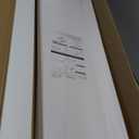 QEEIG Bathroom Shelves 48 inches Long Wall Shelf Large Extra Long 48 x 9 inch Set of 2, White (008-120W)