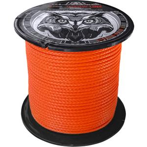 GM CLIMBING Throw Line 2.2mm 180Ft Roll Orange UHMWPE Cord 1000LBS High Strength for Tree Climbing Arborist Outdoor Utility Cord
