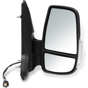 Passenger Right Side Mirror Assembly Compatible with 2010-2025 Transit 150 250 350 350HD Power Mirror with Turn Signal Light and Heated Replace FO1321650 LK4Z17682CB (3 Pins)