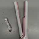 Cordless Hair Straightener Portable Travel Rechargeable Flat Iron, Fast Heating, Adjustable Temperature for Professional Straightening & Curling, Portable and Travel-Friendly (White)