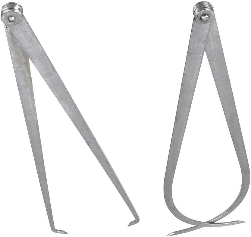 Biaungdo 300mm/12 inch Long Firm Joint Metal Measurement Inside Outside Caliper 2 Pcs