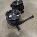 2 Circle Black Storage Bags 7x6 inch