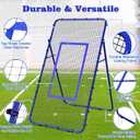 Nandae Adjustable Volleyball Rebounder Net 7x4 FT, Steel Frame & High-Tension PE Netting, Durable & Portable Volleyball Training Equipment Practice for Improving Volleying, Bumping, Spiking Skills
