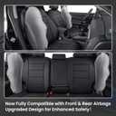 EKR CRV Seat Covers Custom Fit for Honda CRV 2023 2024 2025 2026 Leather Car Seat Cover Full Set for Trucks SUV,Waterproof Car Seat Cushion,Faux Leather (Black)