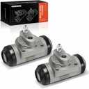 A-Premium Rear Drum Brake Wheel Cylinder Compatible with Select Chevy & GMC Models - Tahoe, Yukon, Suburban 1500, Blazer, C1500, C2500, K1500, K1500 Suburban, C10, C15, C10/C15/C1500 Pickup, 2-PC Set