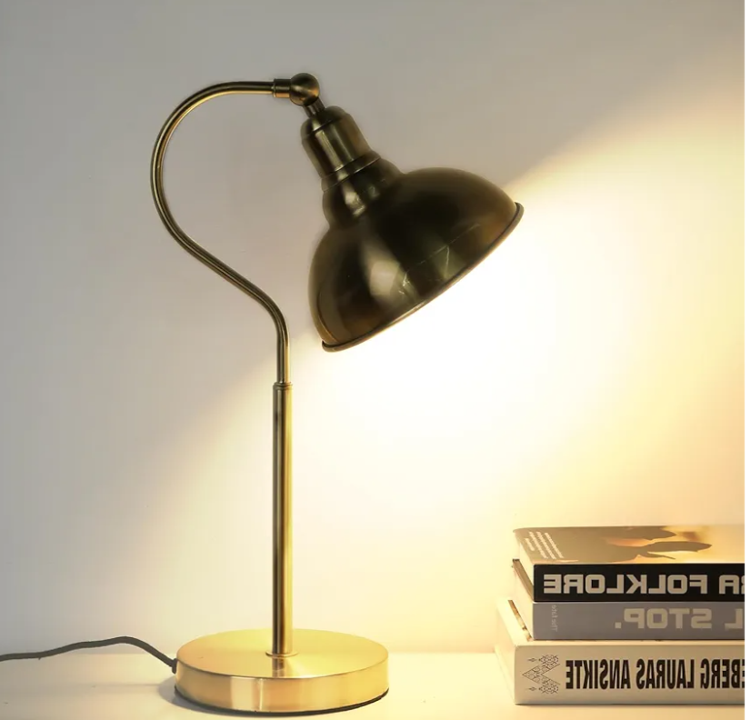 BOHOSCONCES Black Desk Lamp with 59” Plug in Cord On/Off Switch, Adjustable Table Lamp for Bedroom, Coffee, Dorm Lighting Decor (E14 Bulbs not Included)